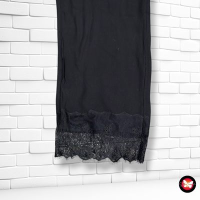**HOY** Pantalón sueltito con encaje YERSE color Negro Talla S/M