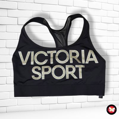 **HOY** Top deportivo VICTORIA’S SECRET color Negro y dorado Talla S