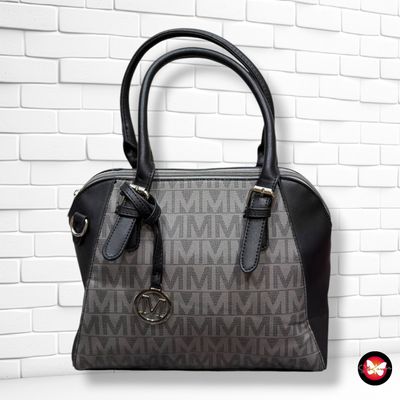 **HOY** Bolso de hombro / bandolera color Negro y gris Talla MEDIANO