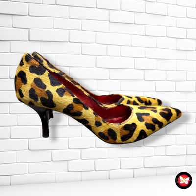 **HOY** Zapatos de tacón de pelo color Animal print Talla Calzado 38