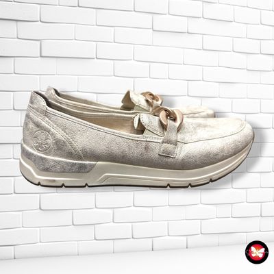 **HOY** Zapatos sin cordones RIEKER color Dorado Talla Calzado 40