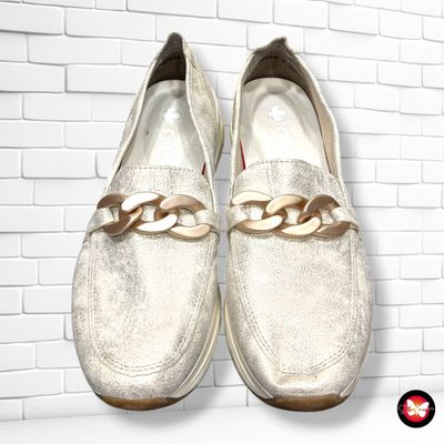 **HOY** Zapatos sin cordones RIEKER color Dorado Talla Calzado 40