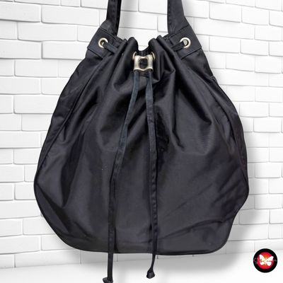 **HOY** Bolso de hombro de tela color Negro Talla GRANDE