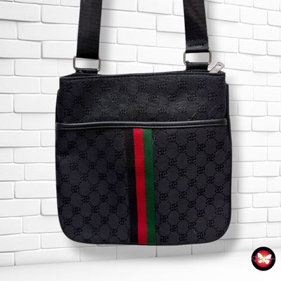 **HOY** Bolso bandolera de tela color Negro Talla PEQUEÑO