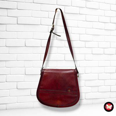 **HOY** Bolso bandolera vintage de piel YORN BOUTIQUE color Marrón Talla PEQUEÑO