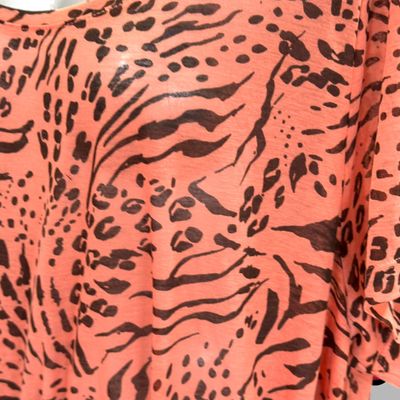 **HOY** Vestido traslúcido H&M color Salmón y negro Talla M