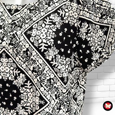 **HOY** Vestido de manga corta DOTTI. color Negro y blanco Talla 38 (10UK) (pequeña)