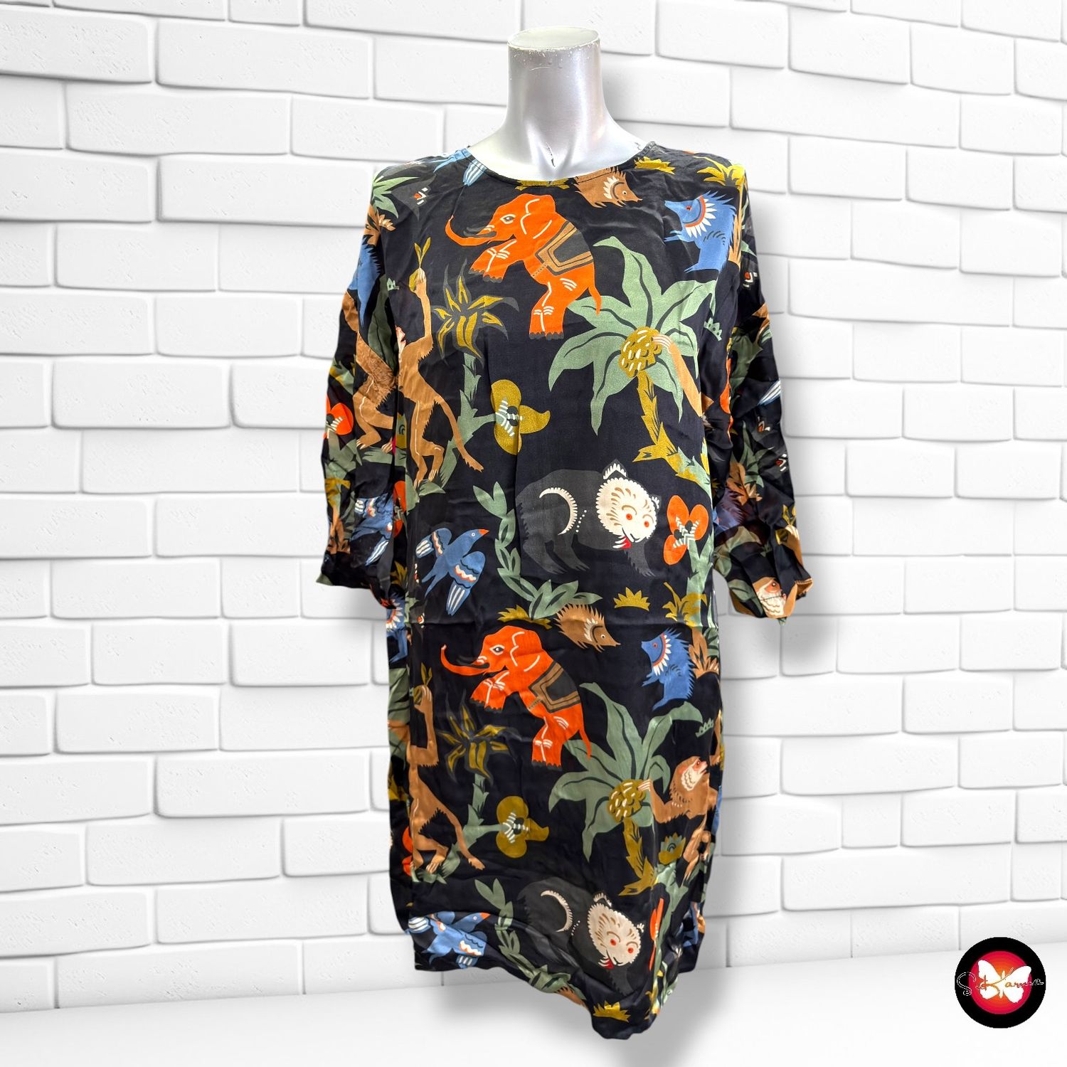 Vestido de seda  color Varios Talla S/M