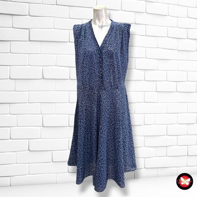 **HOY** Vestido traslúcido color Azul y blanco Talla L/XL
