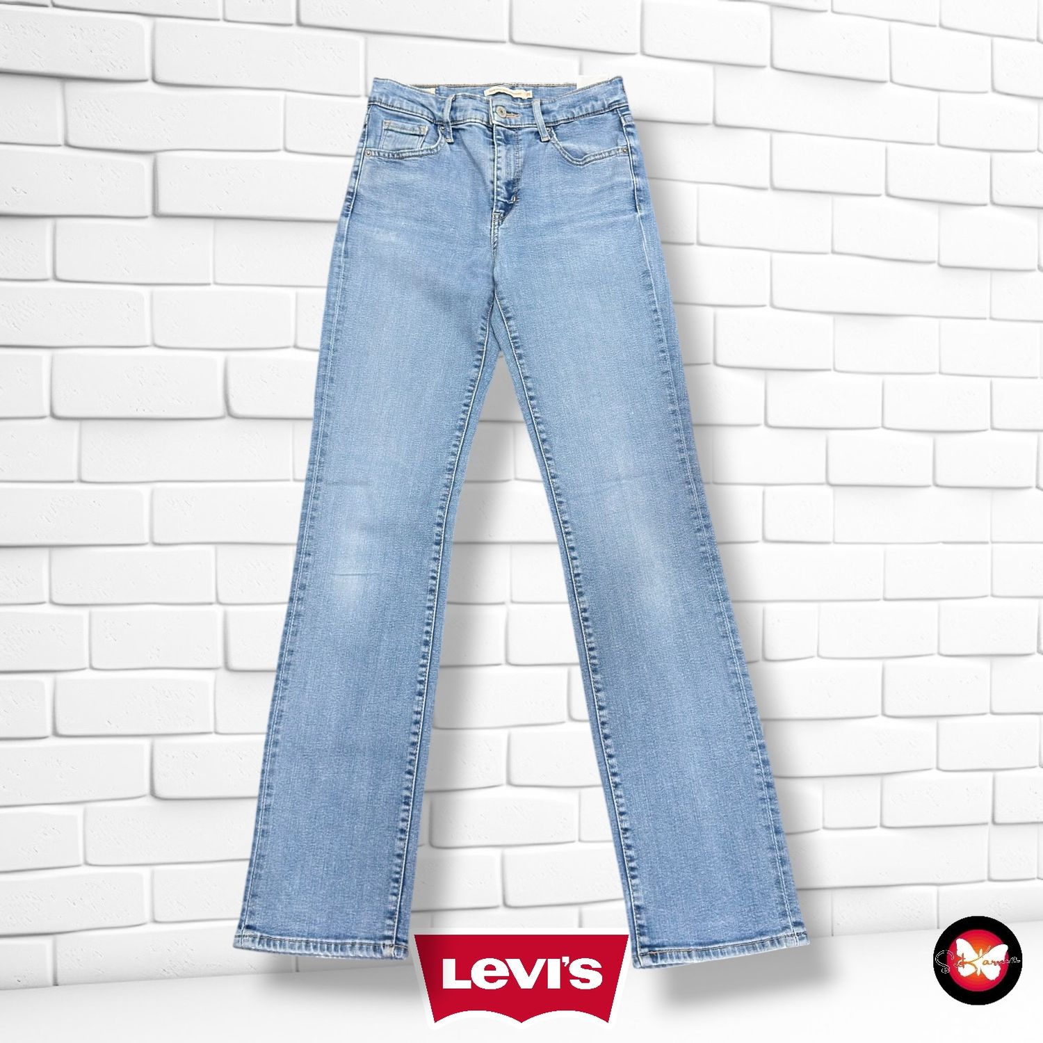 Pantalón 724 HIGH RISE STRAIGHT LEVI’S color Azul vaquero Talla S (W26)
