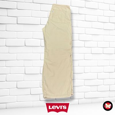**HOY** Pantalón ancho de pierna LEVI’S color Beige Talla S (grande)