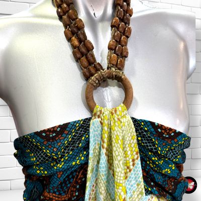 **HOY** Vestido halter VENCA color Varios Talla M