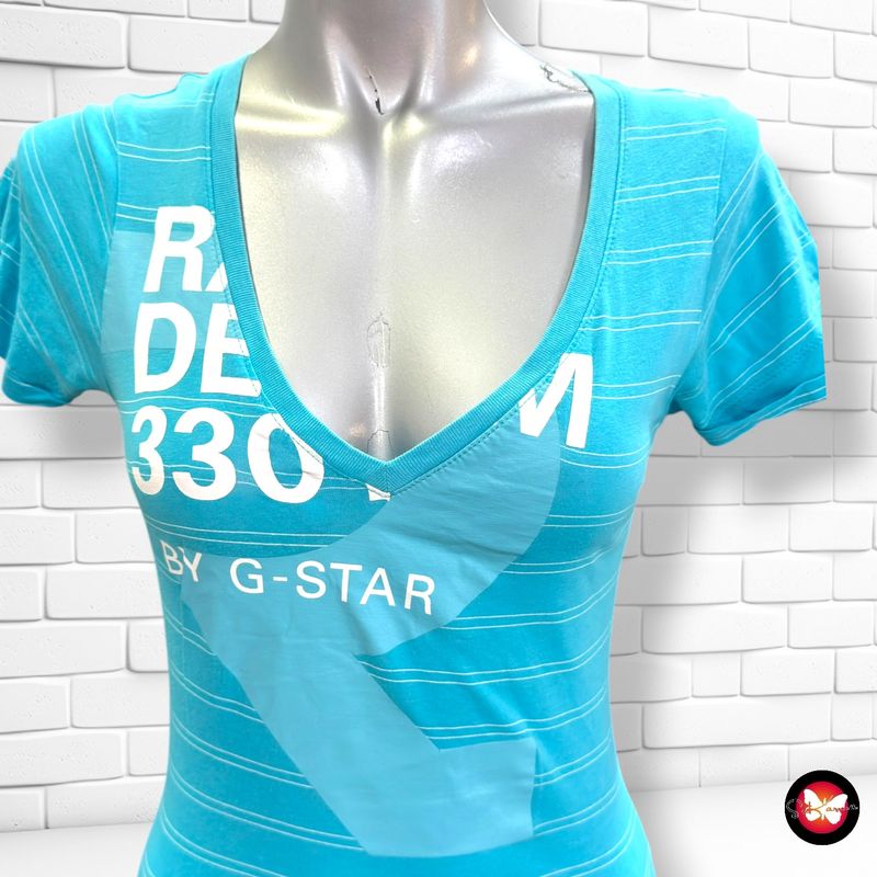 Camiseta de manga corta G-STAR color Turquesa Talla XS