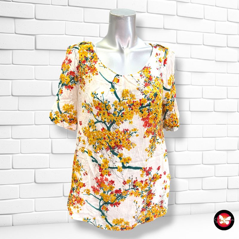 **HOY** Blusa de florecitas MASSIMO DUTTI color Varios Talla M (pequeña)