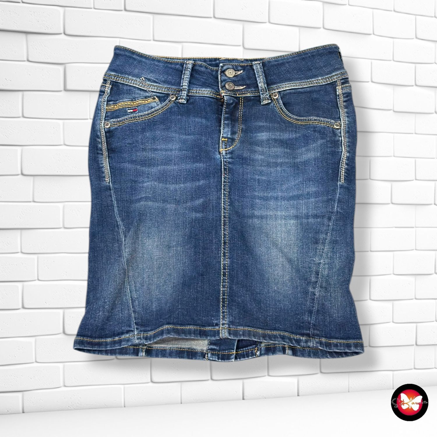 Falda SONORA SKIRT TOMMY HILFIGER color Azul vaquero  Talla XS