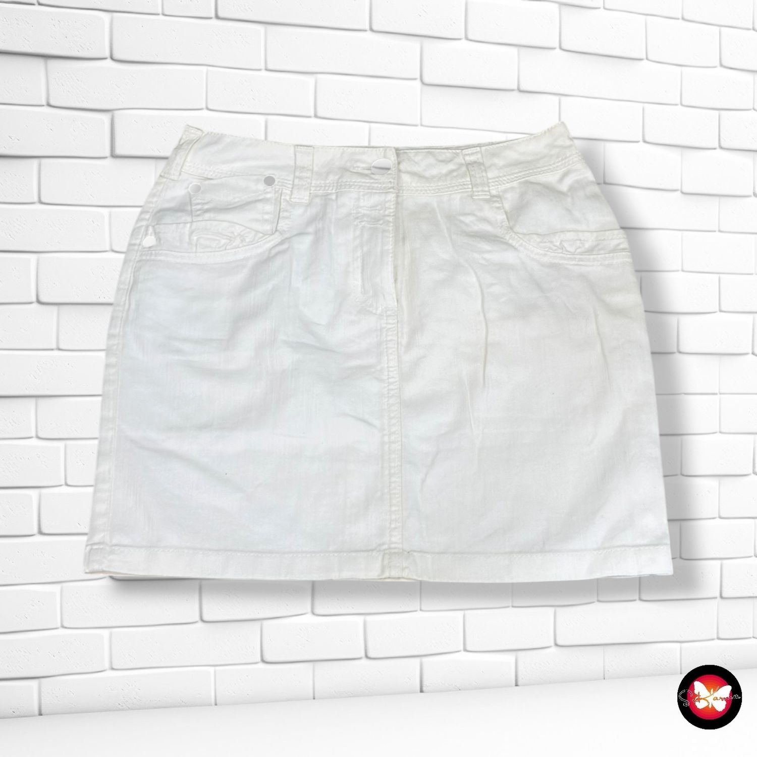 Falda vaquera color Hueso Talla 34