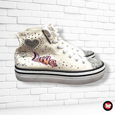Zapatillas botitas “LOVE” GRACELAND color Blanco Talla Calzado 39