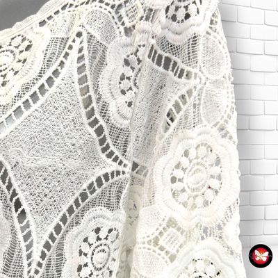 **HOY** Chaqueta de encaje  color Blanco Talla ÚNICA