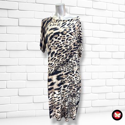 **HOY** Vestido de manga corta KIM&amp;CO. color Animal print Talla M (grande)