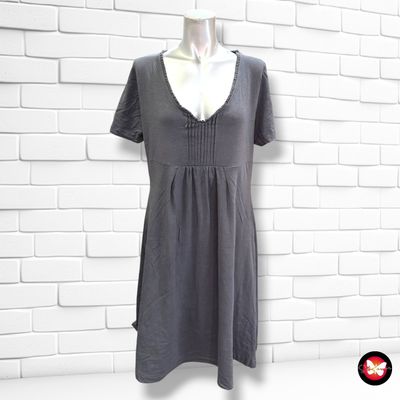 **HOY** Vestido básico de manga corta DEERBERG color Gris Talla L