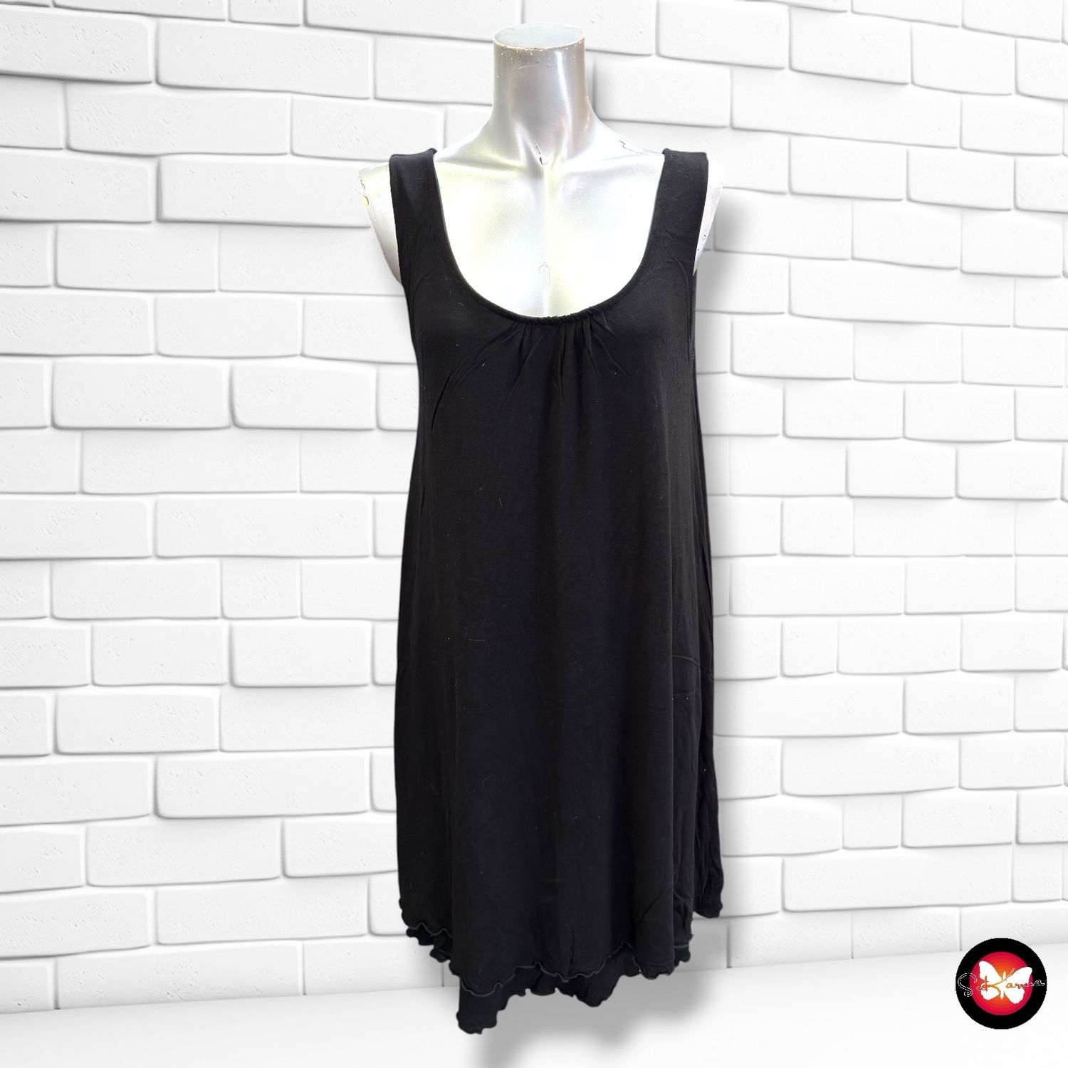 Vestido básico sin mangas GINA BENOTTI color Negro Talla 36/38