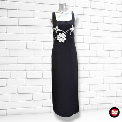 **HOY** Vestido largo de fiesta KALFETTI color Negro Talla 42 (pequeña)