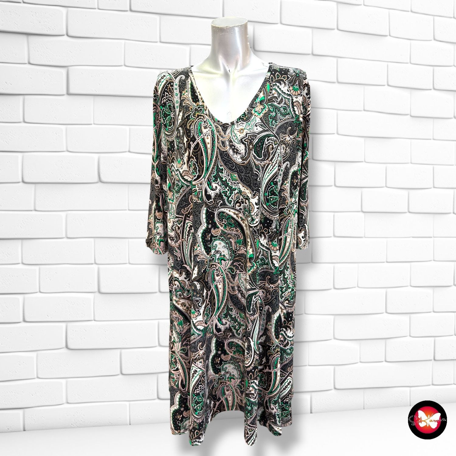 Vestido de media manga KIM&amp;CO. color Varios Talla L (grande)