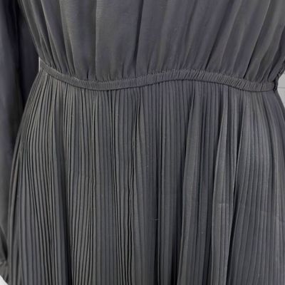 **HOY** Vestido de noche plisado KLING color Negro Talla M