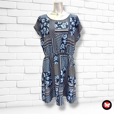 **HOY** Vestido de manga corta YESSICA color Azul y varios Talla 44/46