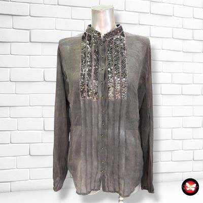 **HOY** Blusa traslúcida GUESS color Gris Talla M