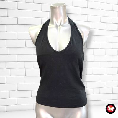**HOY** Camiseta halter HOLLISTER color Negro Talla L (pequeña)