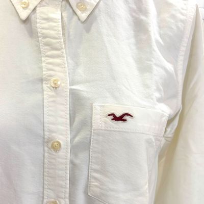 **HOY** Camisa de manga larga HOLLISTER color Hueso Talla M