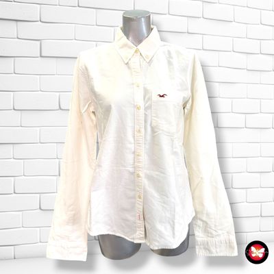 **HOY** Camisa de manga larga HOLLISTER color Hueso Talla M