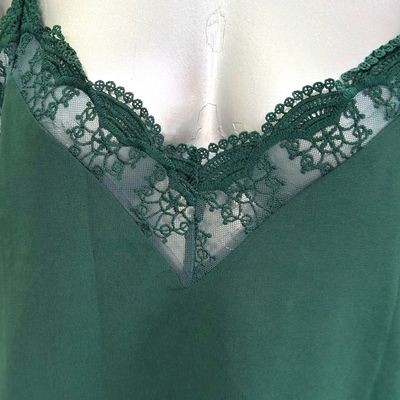 **HOY** Blusa lencera SHEIN color Verde Talla M
