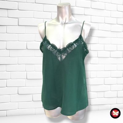 **HOY** Blusa lencera SHEIN color Verde Talla M