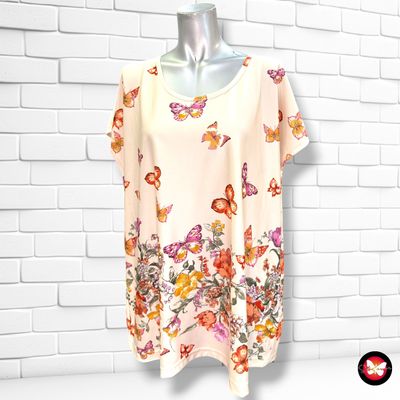 **HOY** Camiseta de manga corta estampado mariposas  color Varios Talla 50