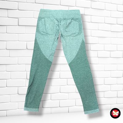 **HOY** Mallas deportivas de microfibra push up  color Verde Talla L
