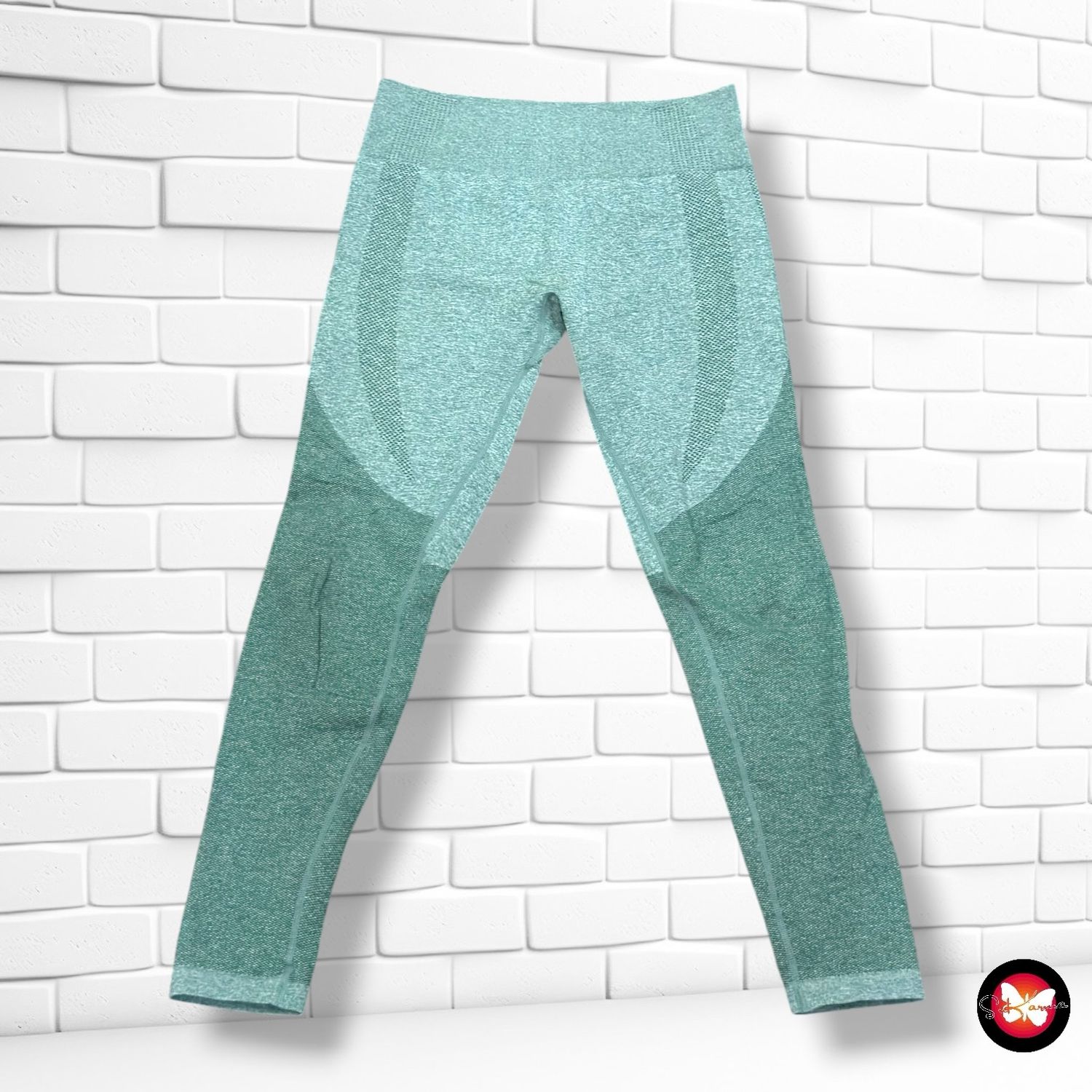 Mallas deportivas de microfibra push up  color Verde Talla L