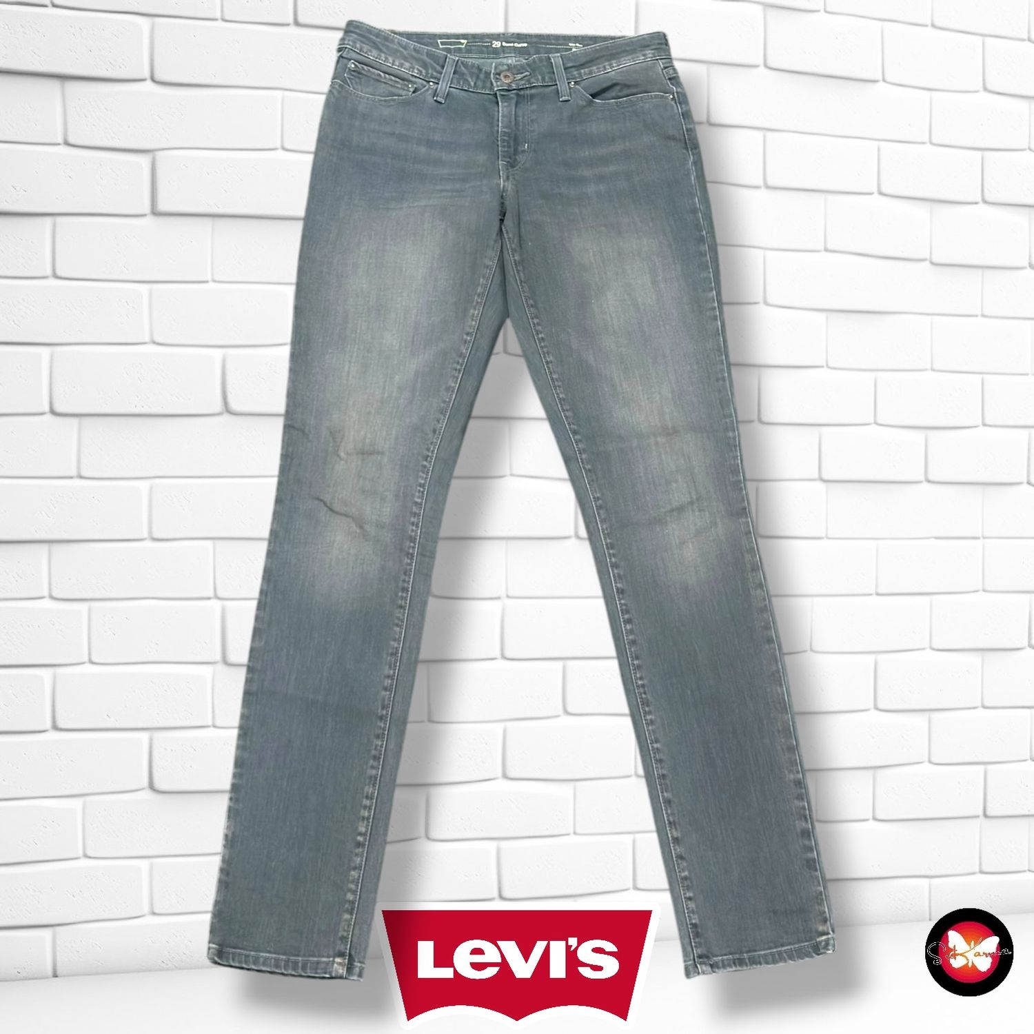 Pantalón DEMI CURVE LEVI’S color Gris vaquero Talla M/L (W29)