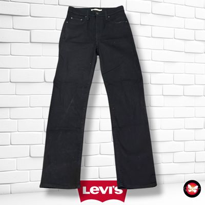 **HOY** Pantalón 724 HIGH RISE STRAIGHT LEVI’S color Negro Talla M (W28)