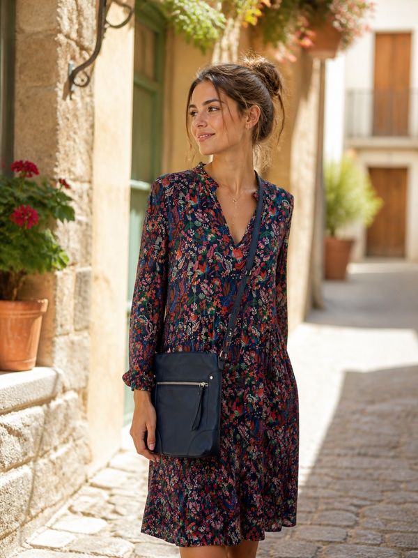 Bolso bandolera  color Azul Talla PEQUEÑO