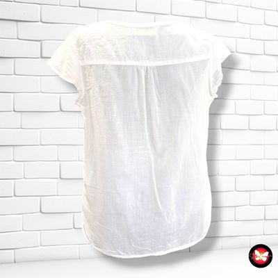 **HOY** Blusa traslúcida ESE O ESE color Blanco Talla ÚNICA