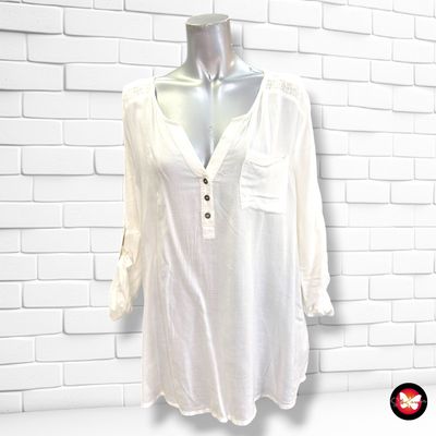 **HOY** Blusa de media manga UNIT color Blanco Talla XL