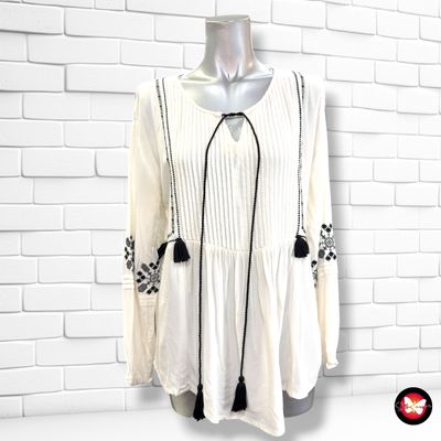 **HOY** Blusa MANGO color Blanco y negro Talla S (grande)