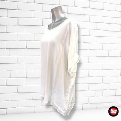**HOY** Blusa de manga corta  color Blanco Talla ÚNICA