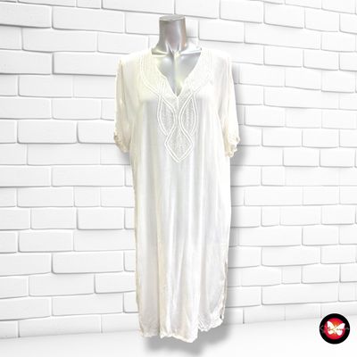 **HOY** Vestido túnica playera  color Blanco Talla ÚNICA