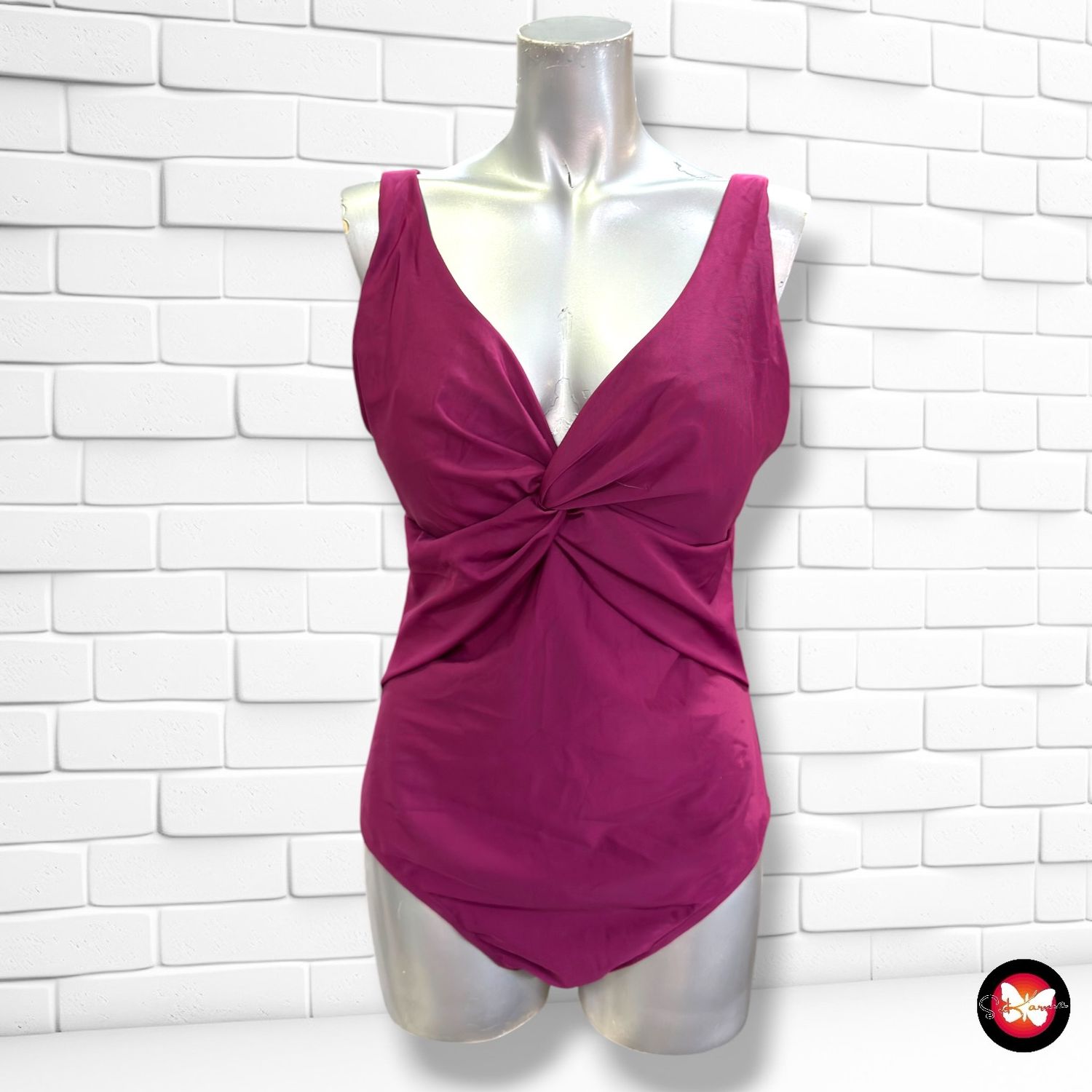 Bañador entero PRIMARK color Granate Talla 42