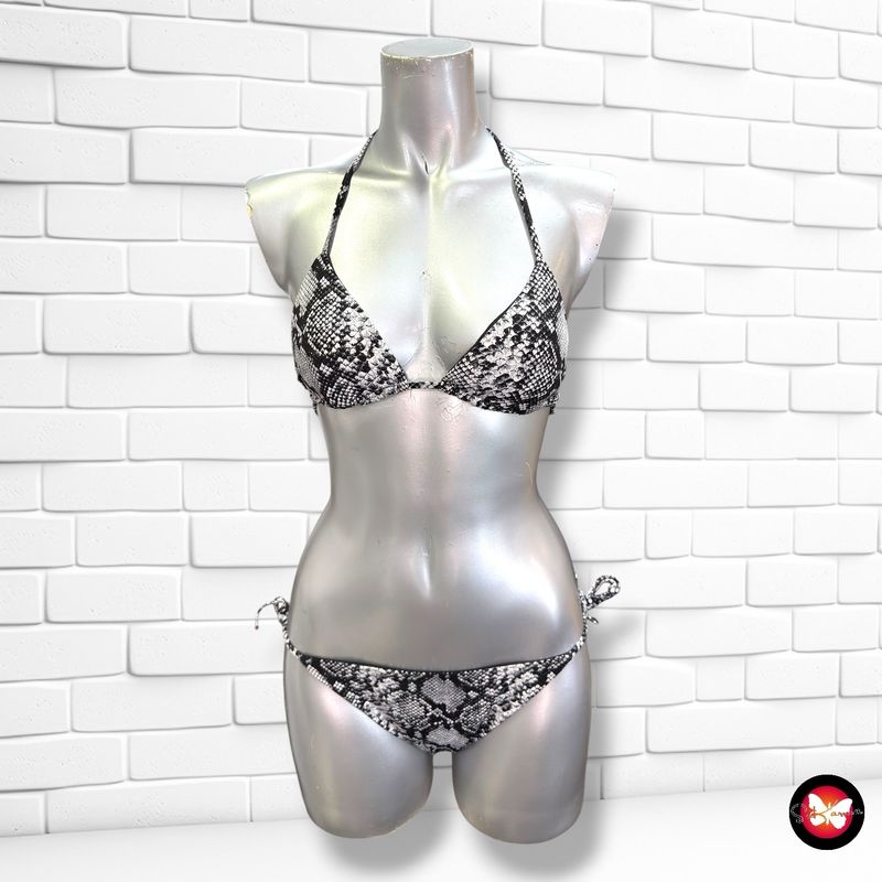 Bikini estampado serpiente CALZEDONIA color Gris y negro Talla XS