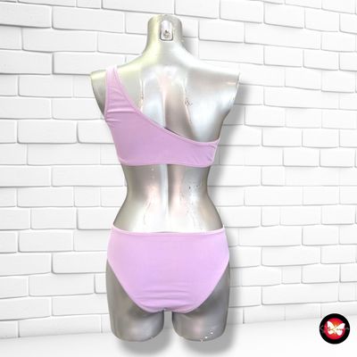 Bikini asimétrico SHEIN color Lila Talla 12-13 AÑOS
