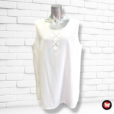**HOY** Blusa sin mangas color Blanco Talla XL/XXL